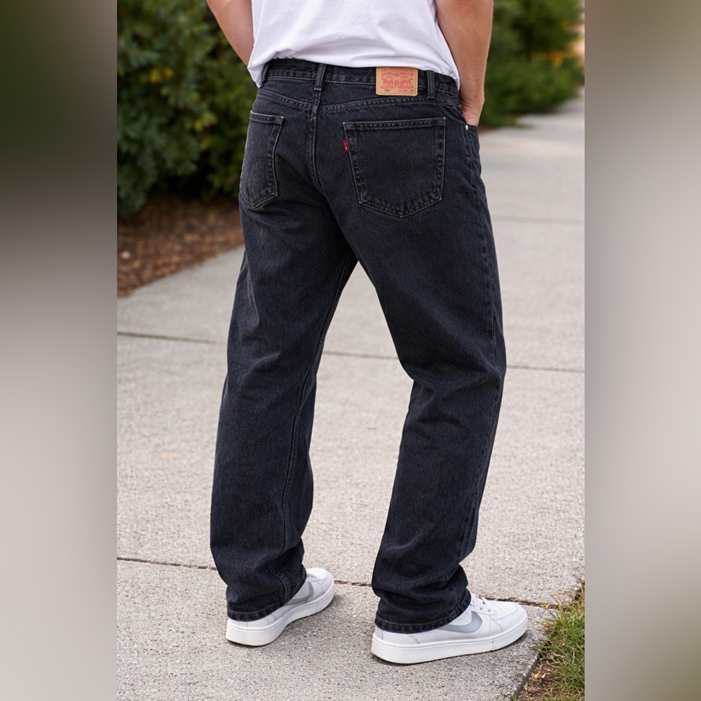 Levi’s 505 Men’s Black Jeans W38 L32 Straight Leg Classic Fit